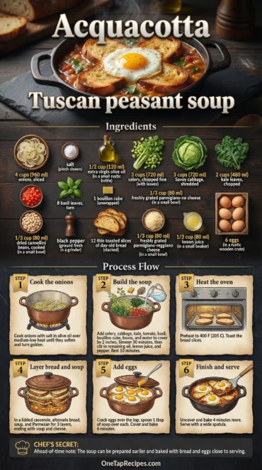 Acquacotta - Tuscan Peasant Soup with Cabbage