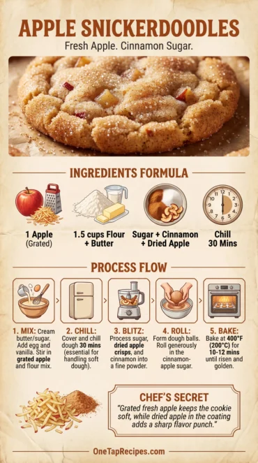 Apple and Cinnamon Snickerdoodles