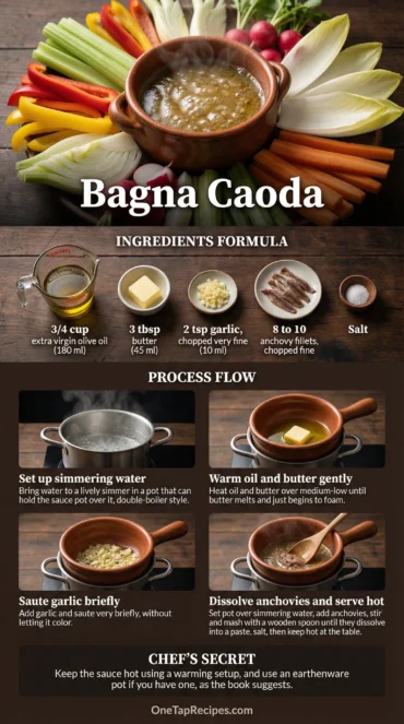 Bagna Caoda - Hot Piedmontese Dip for Raw Vegetables