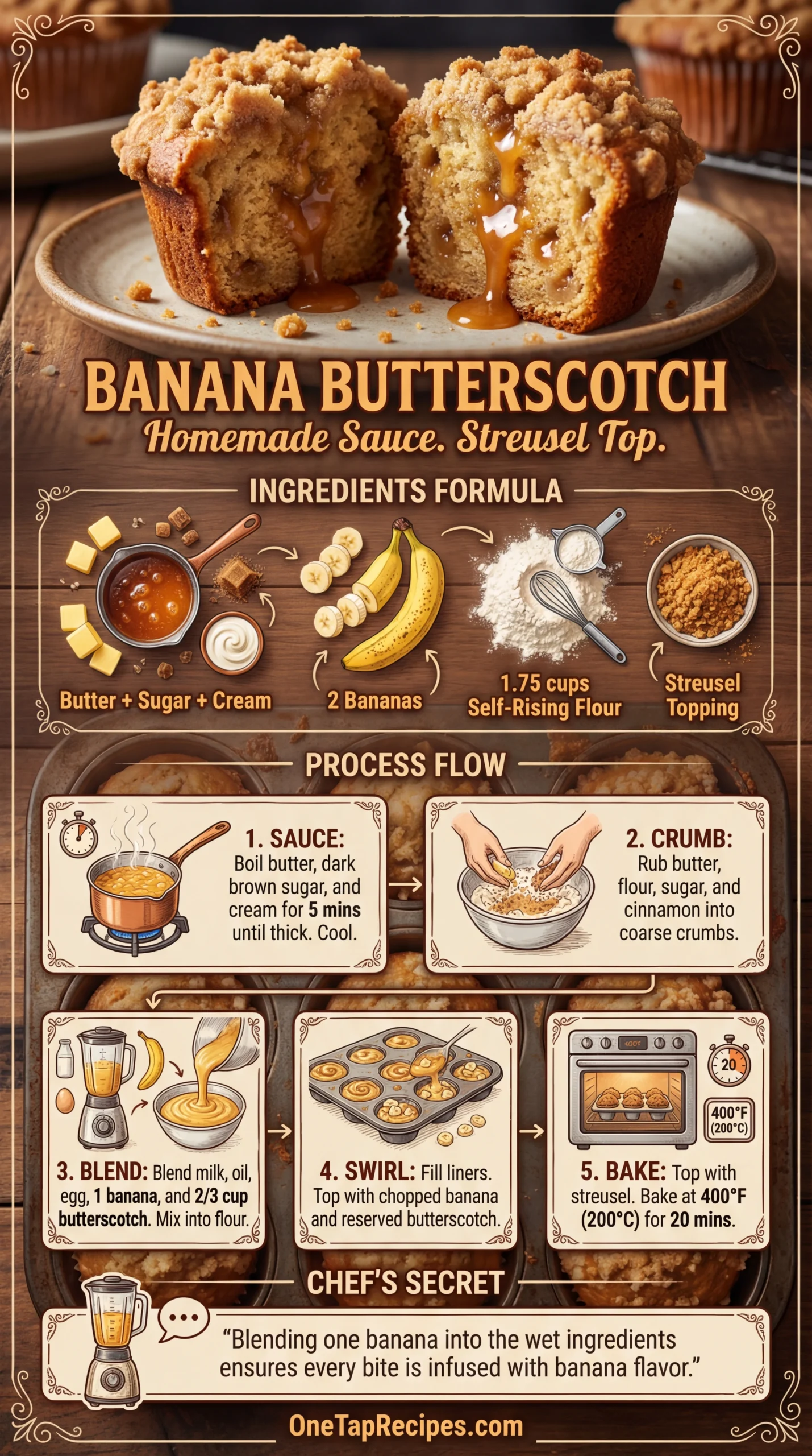 Banana and Butterscotch Muffins