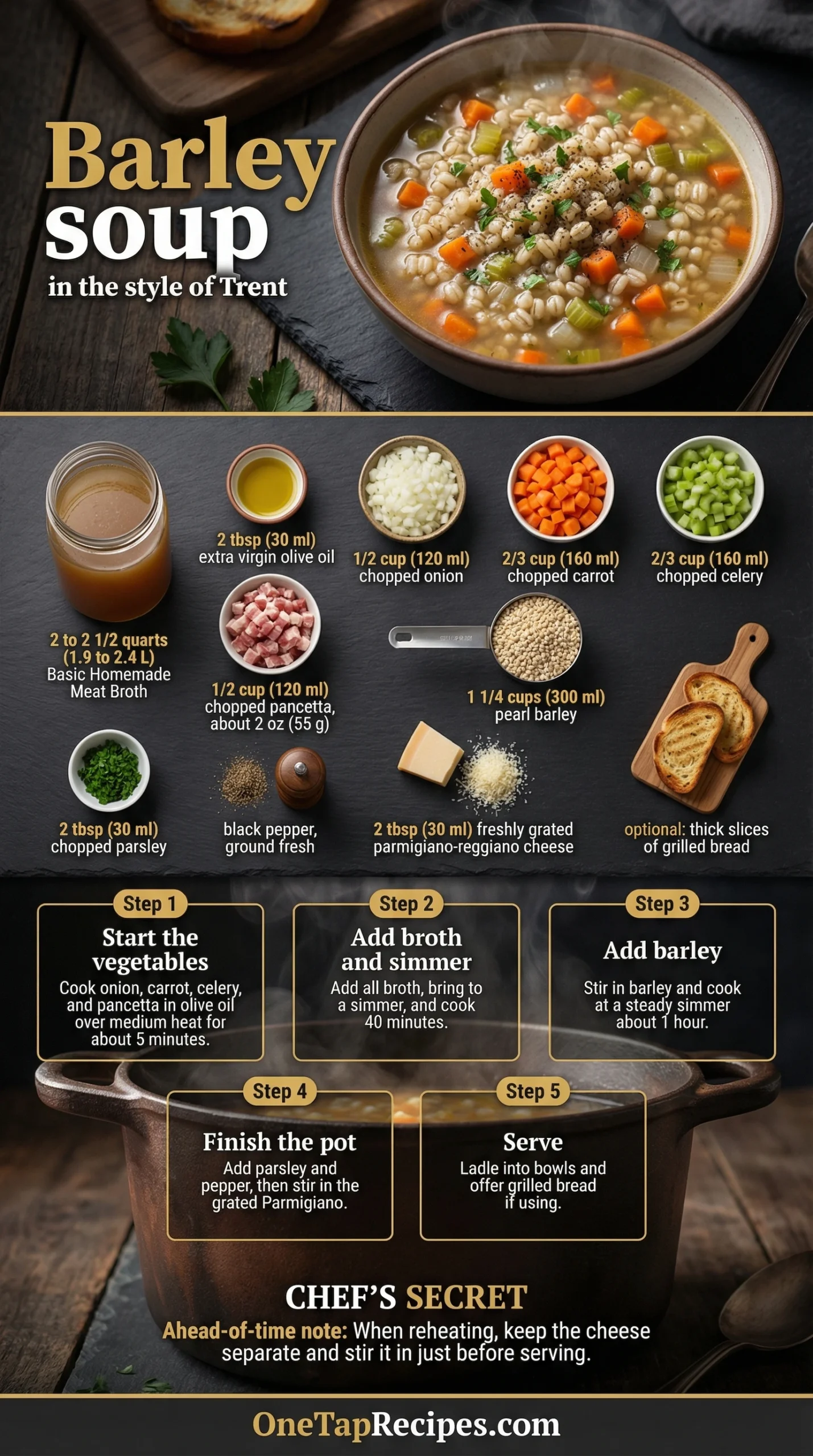 Barley Soup in the Style of Trent