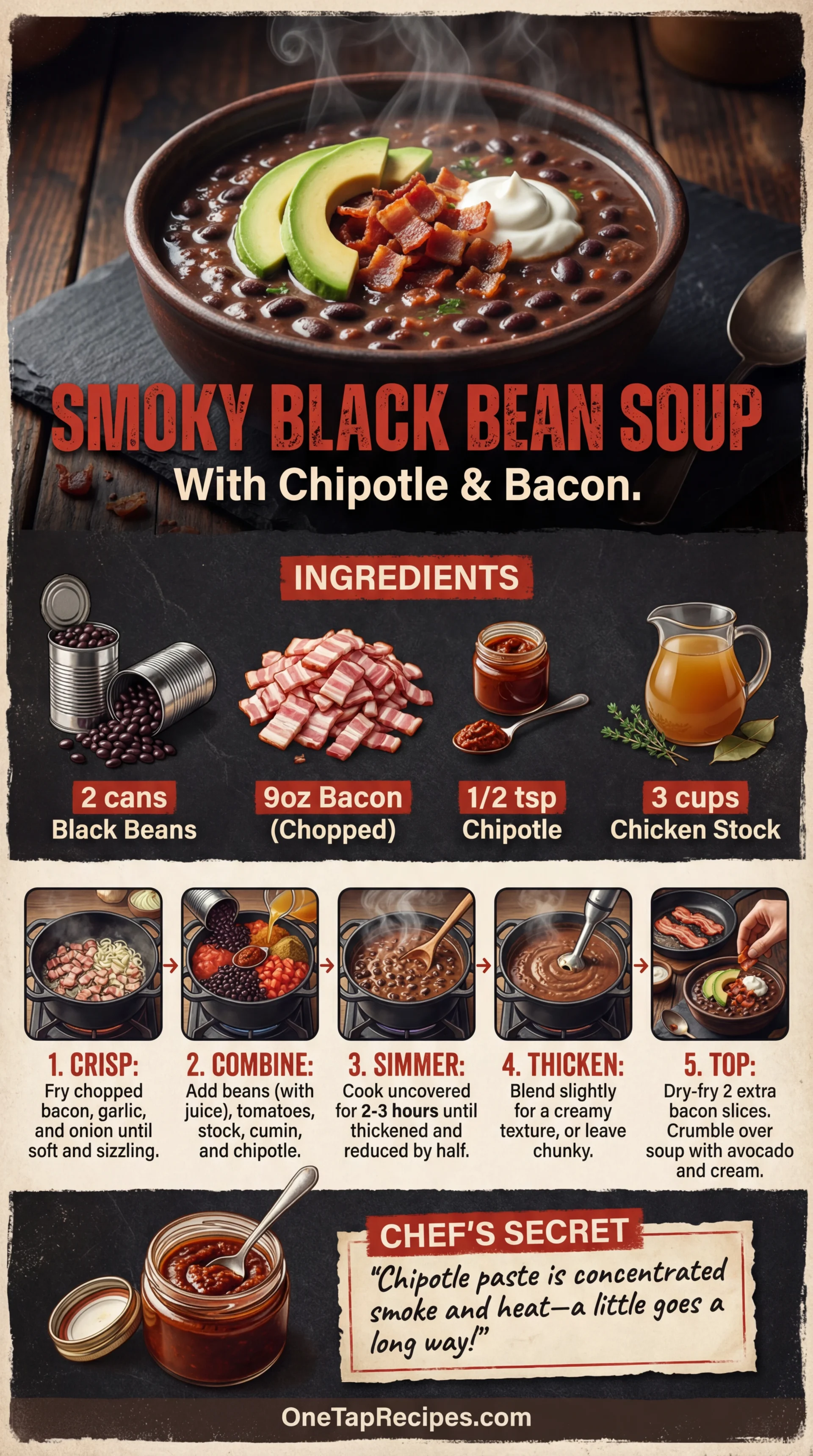 Black Bean and Chipotle Soup