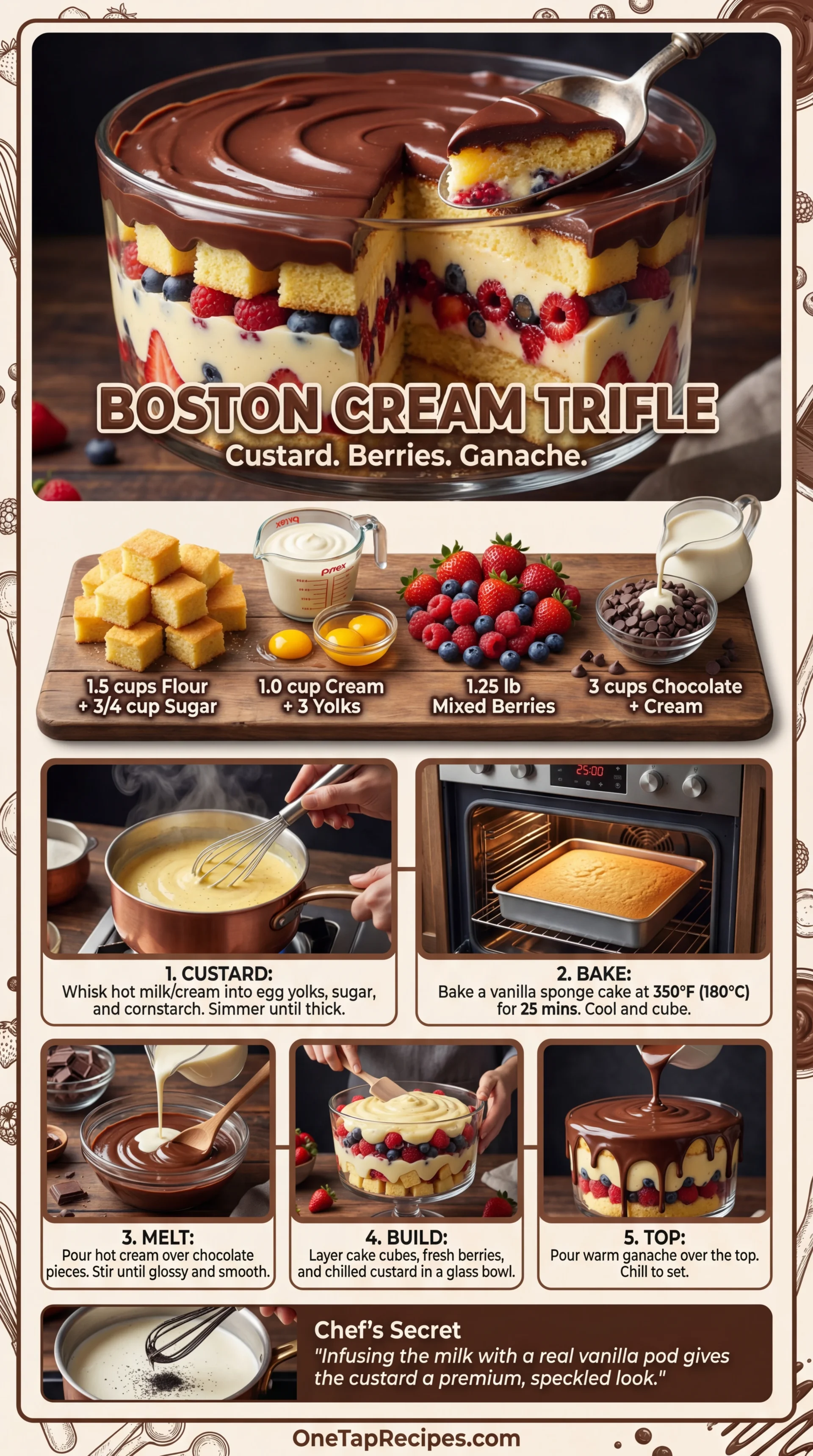 Boston Cream Trifle