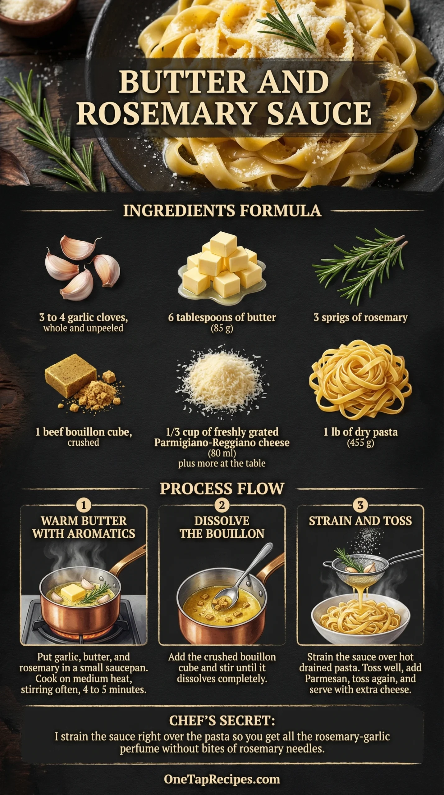 Butter and Rosemary Sauce