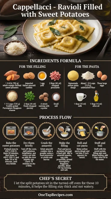 Cappellacci - Ravioli Filled with Sweet Potatoes