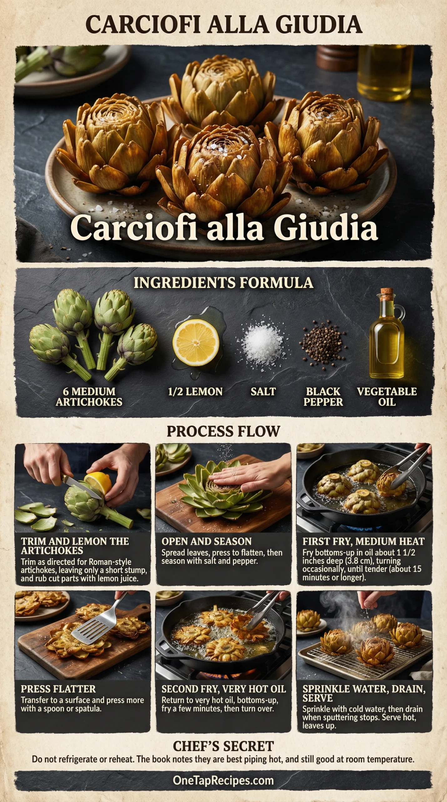 Carciofi alla Giudia - Crisp-Fried Whole Artichokes