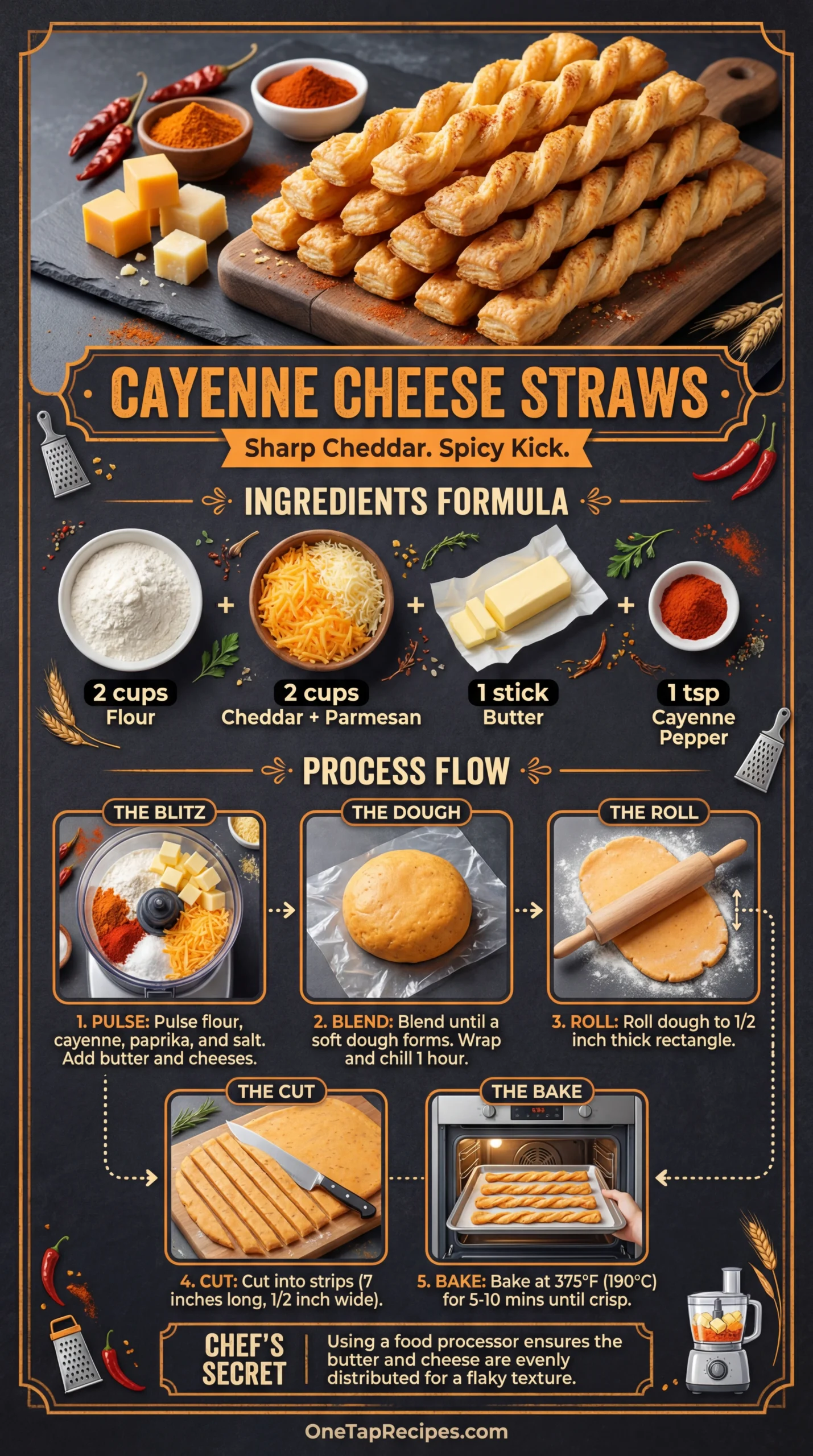 Cayenne Cheddar Cheese Straws