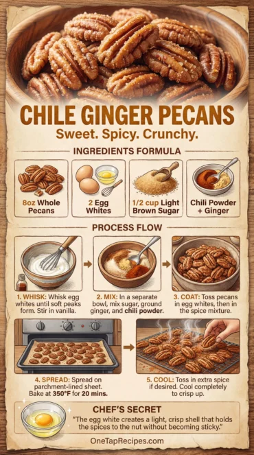 Chile Ginger Candied Pecans