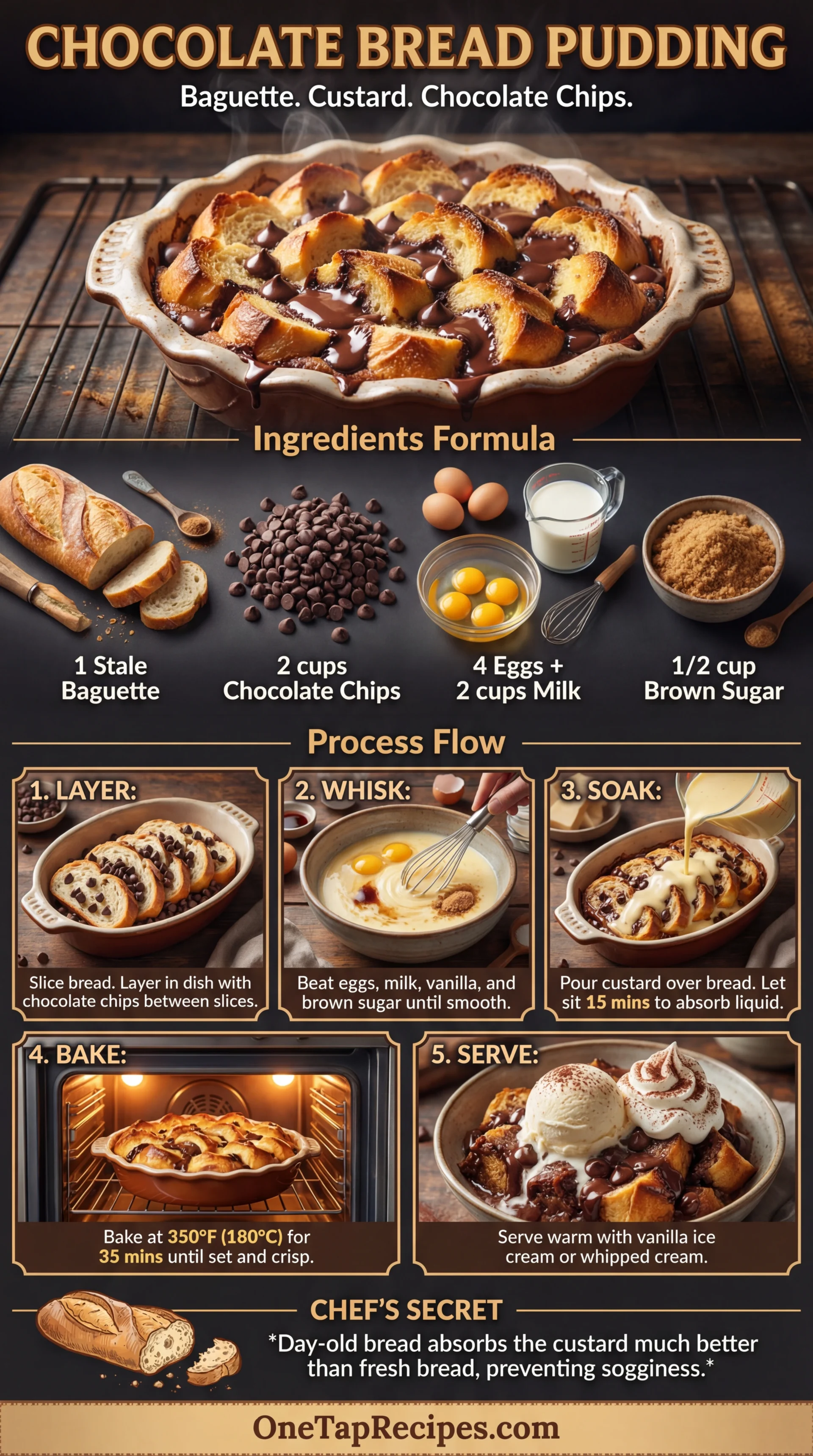 Chocolate Bread Pudding