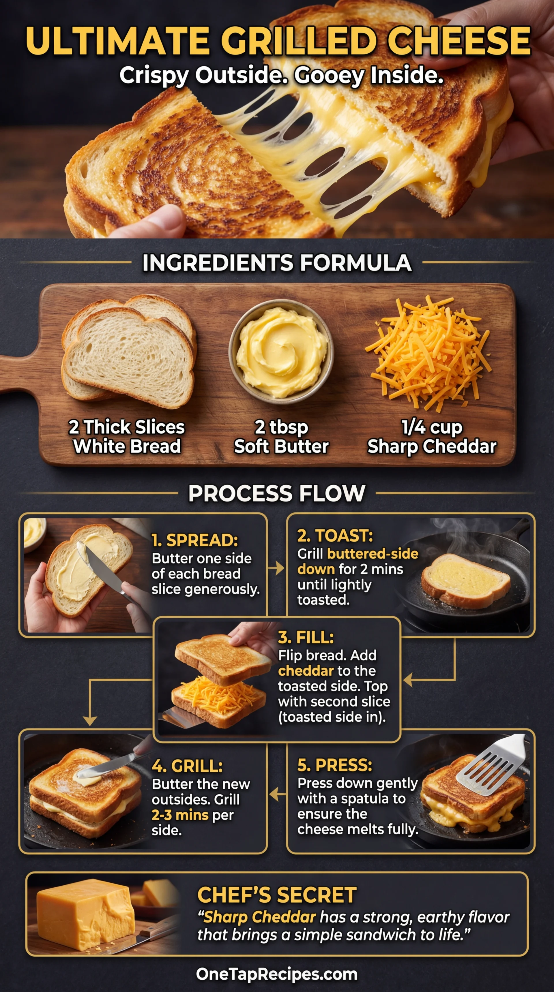 Classic Grilled Cheese Sandwich