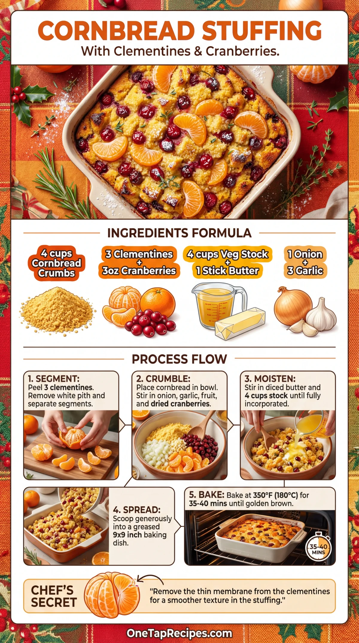 Festive Cornbread Stuffing