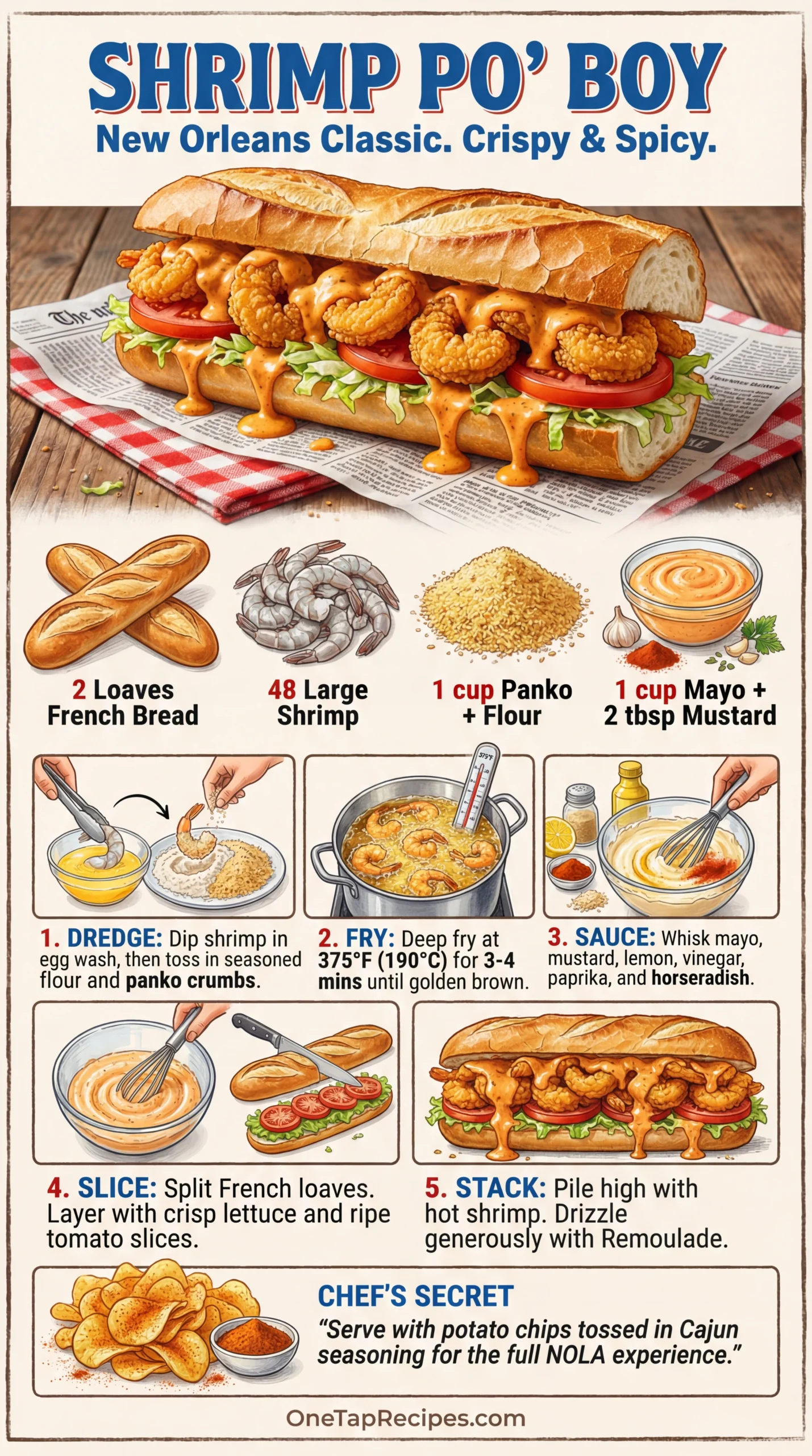 Fried Shrimp Po' Boys