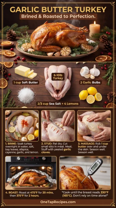 Garlic Buttered Roasted Turkey
