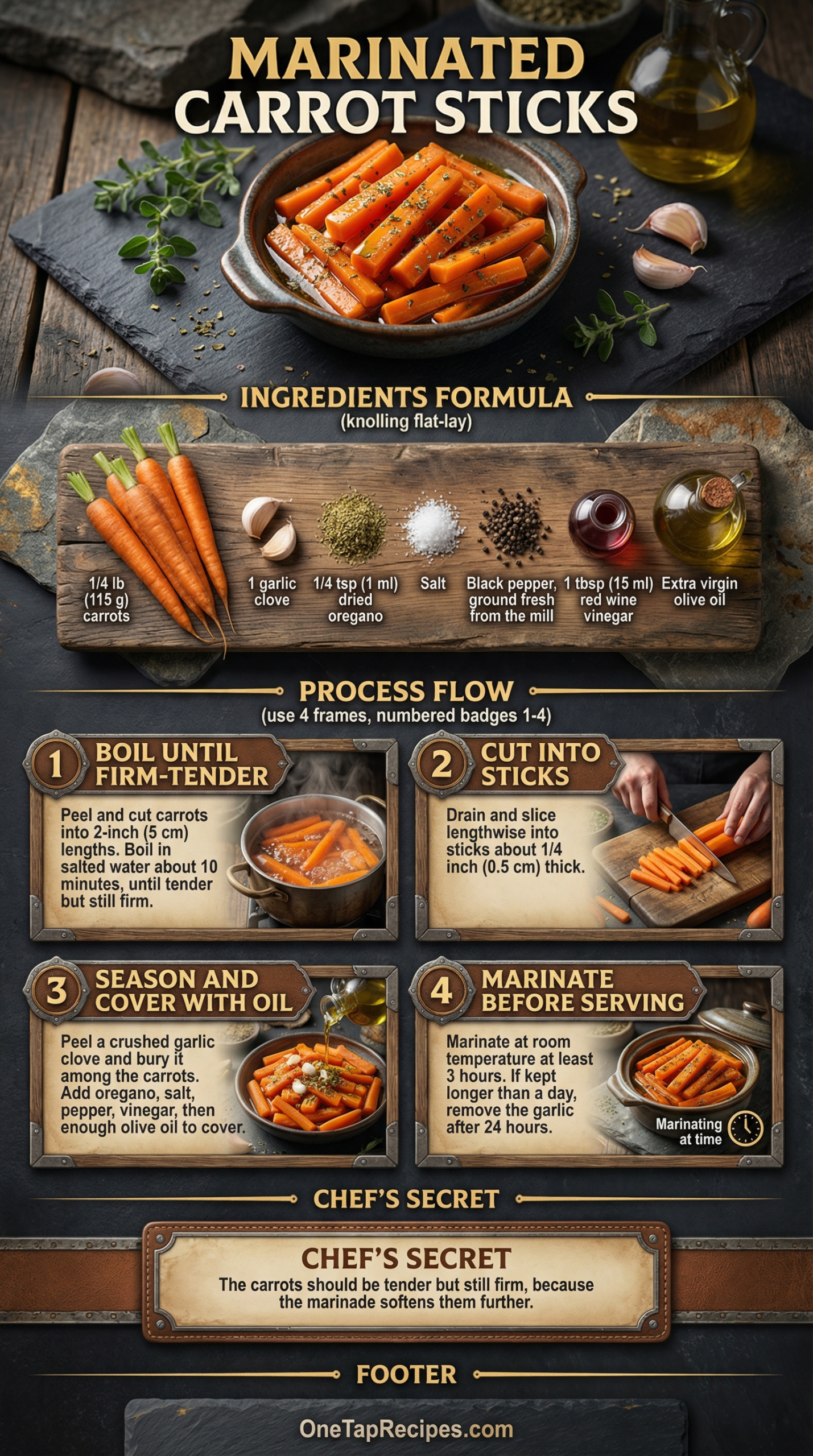 Marinated Carrot Sticks