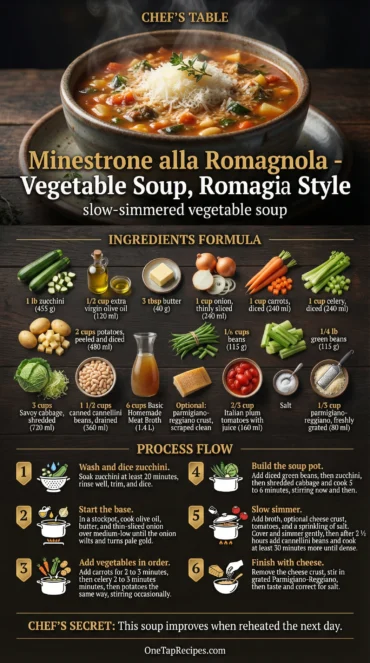 Minestrone alla Romagnola - Vegetable Soup, Romagna Style