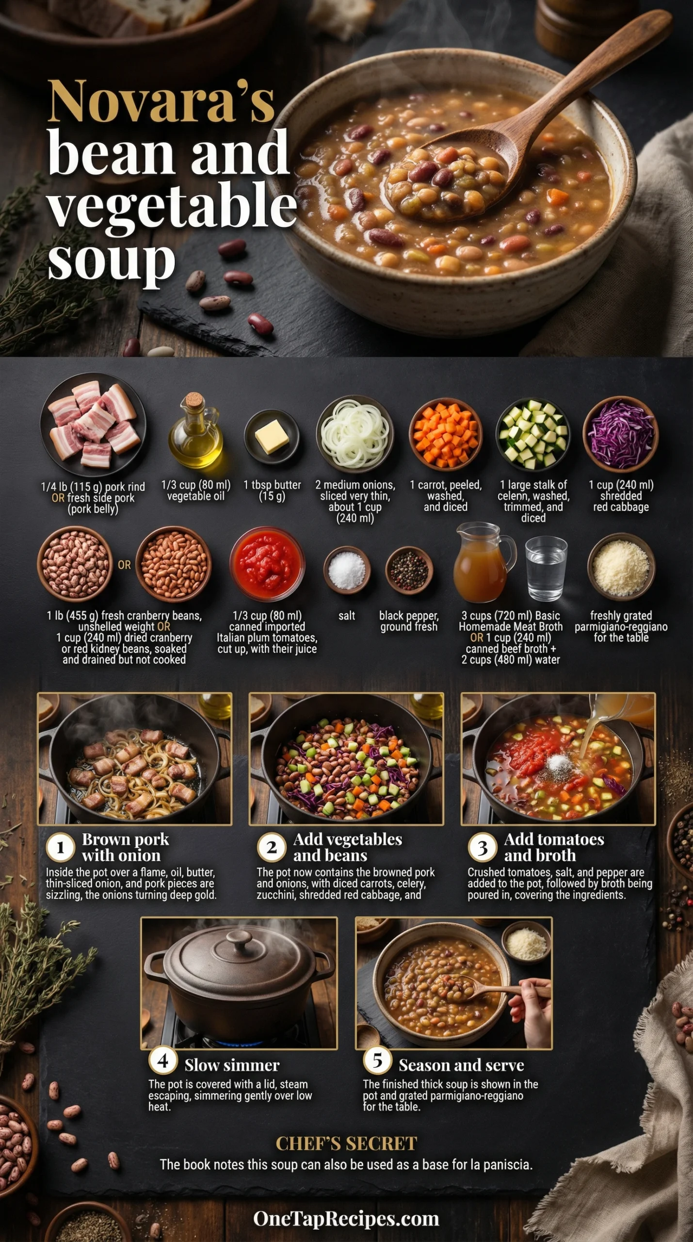 Novara's Bean and Vegetable Soup