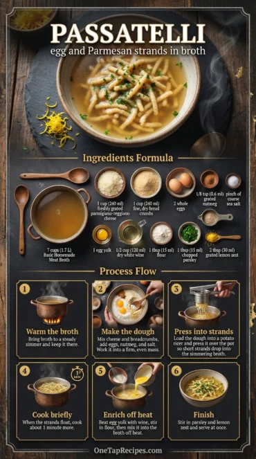 Passatelli - Egg and Parmesan Strands in Broth