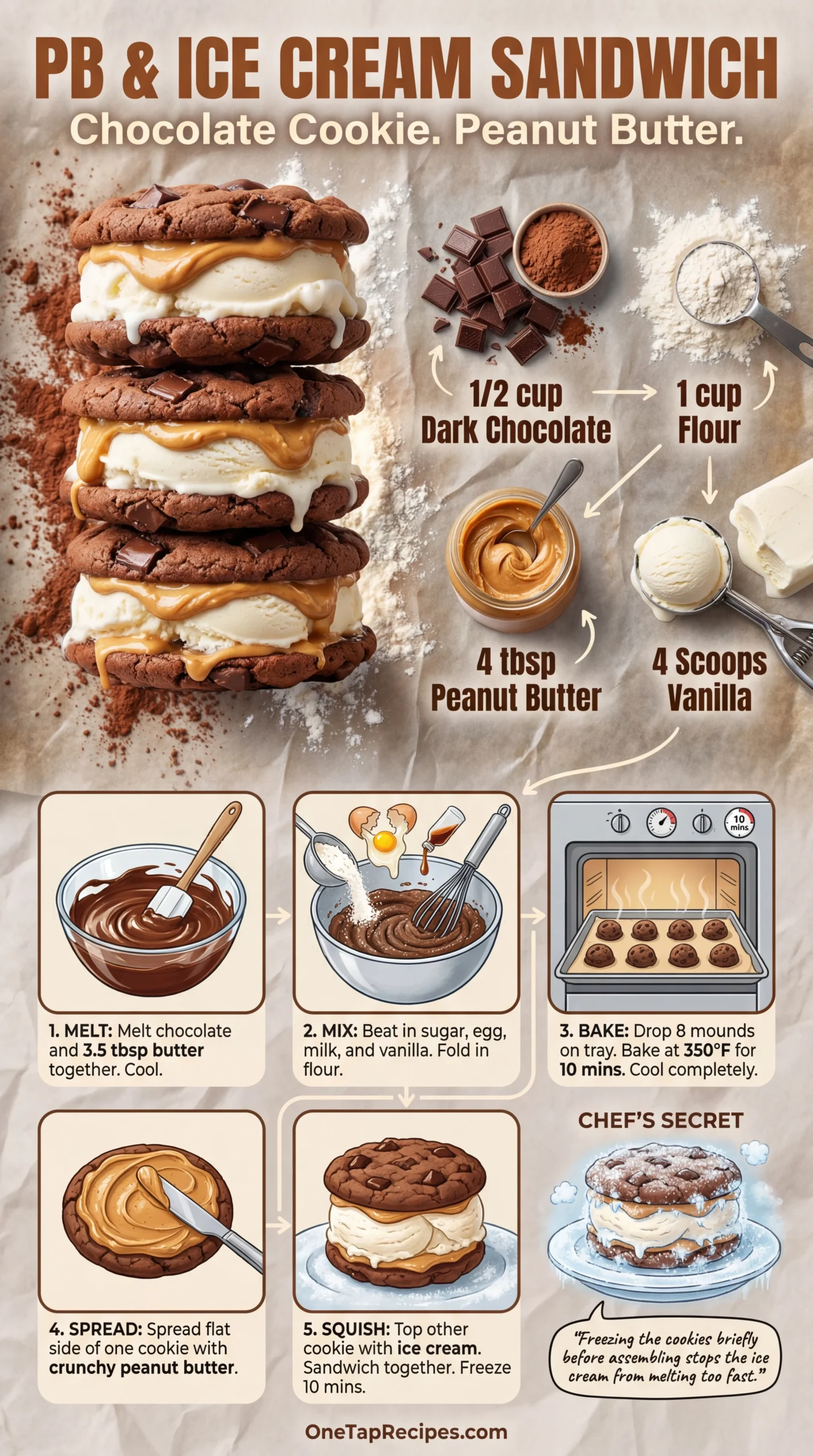 Peanut Butter Ice Cream Sandwiches