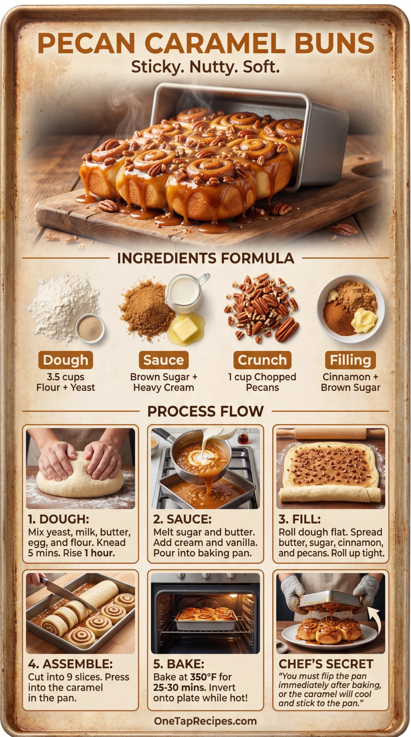 Pecan Caramel Cinnamon Buns