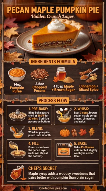 Pecan and Maple Pumpkin Pie