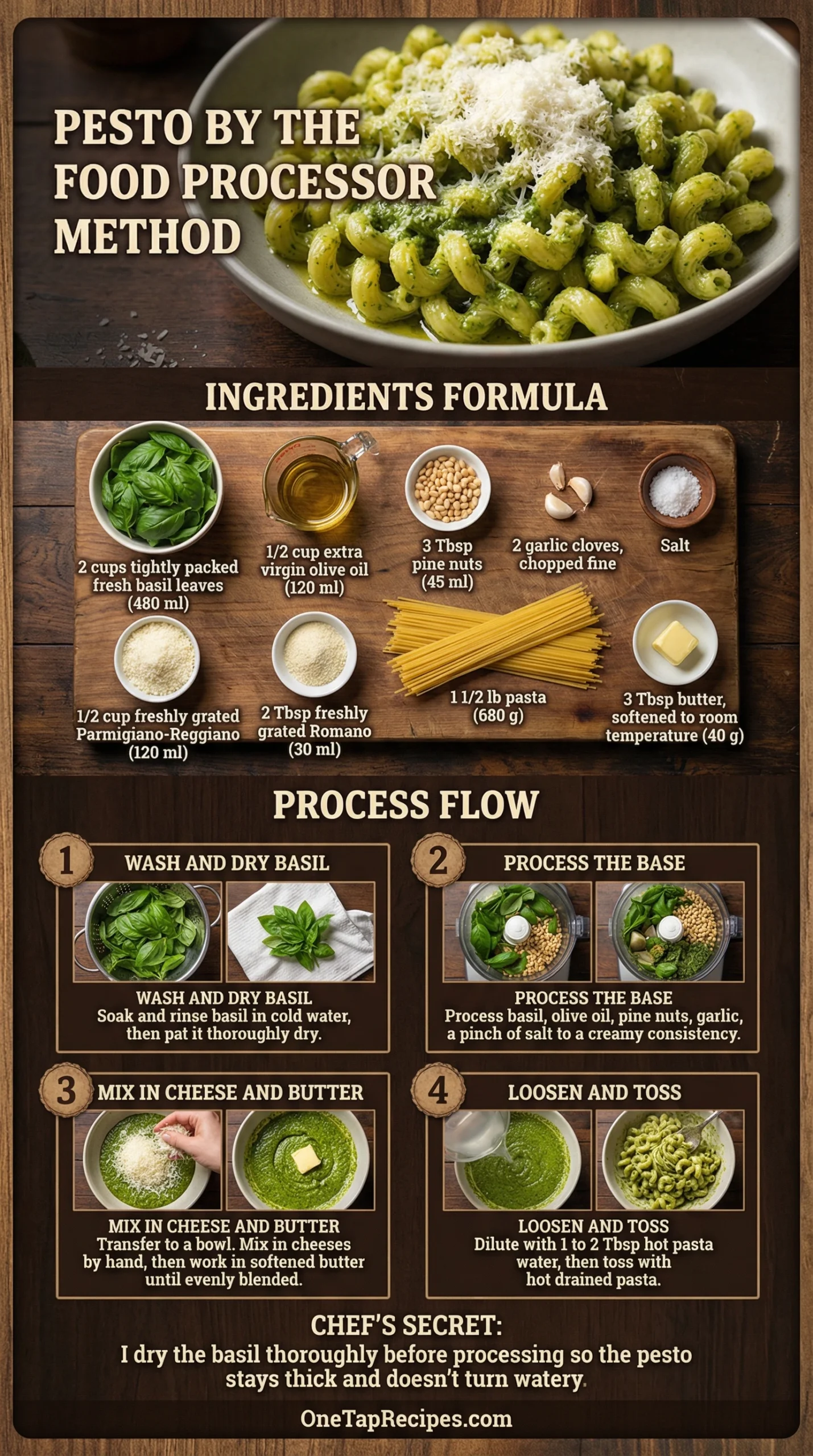 Pesto by the Food Processor Method