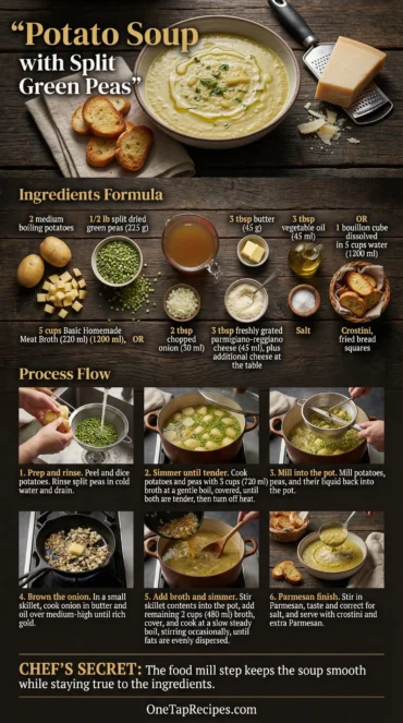 Potato Soup with Split Green Peas