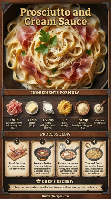 Prosciutto and Cream Sauce