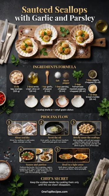 Sauteed Scallops with Garlic and Parsley