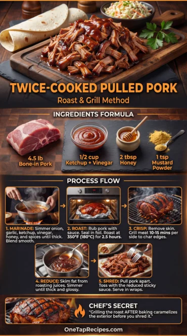 Slow-Cooked Pulled Pork Wraps