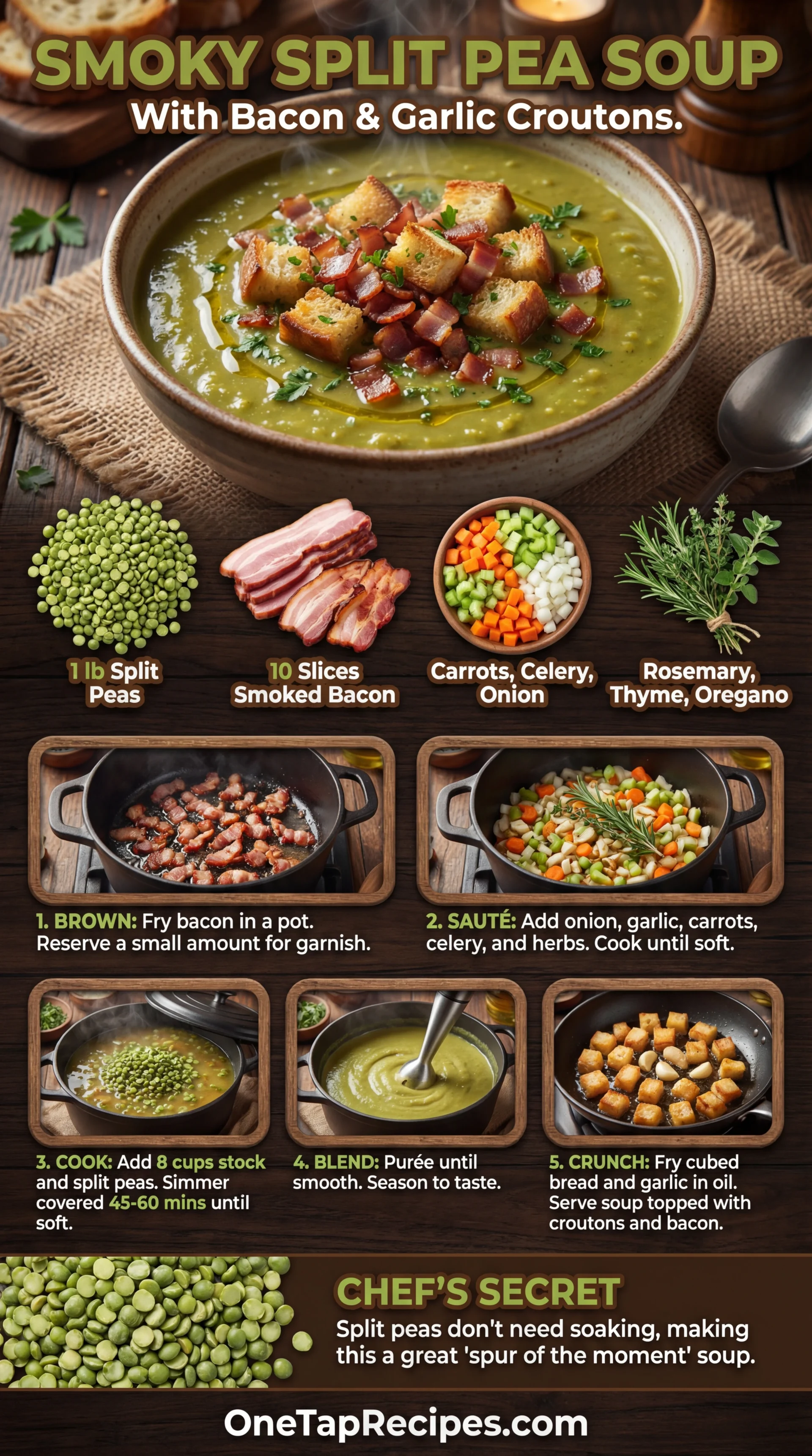 Smoky Split Pea Soup
