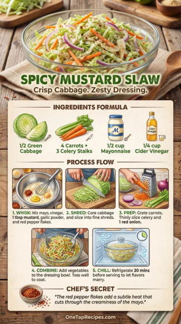 Spicy Mustard Coleslaw