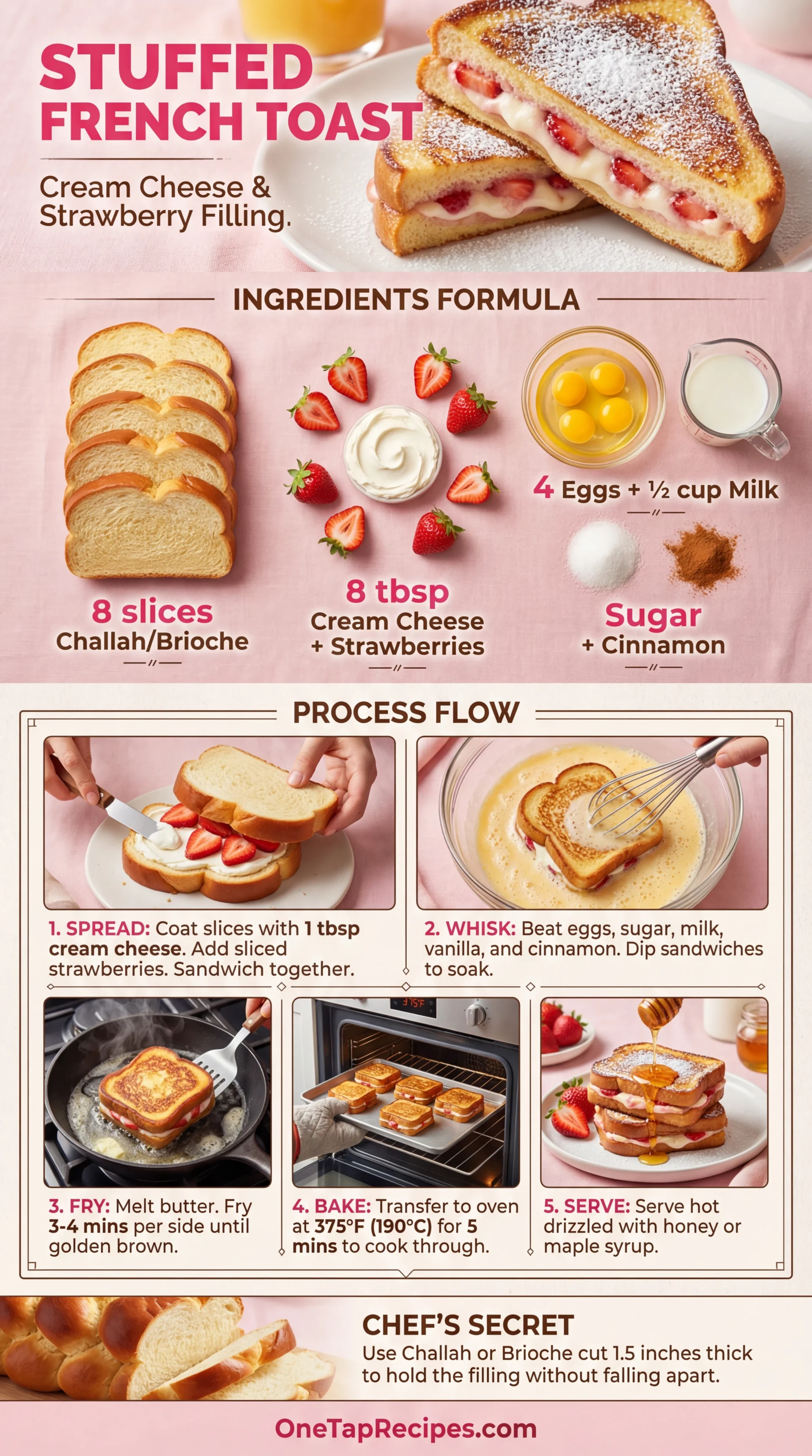 Strawberry-Stuffed French Toast