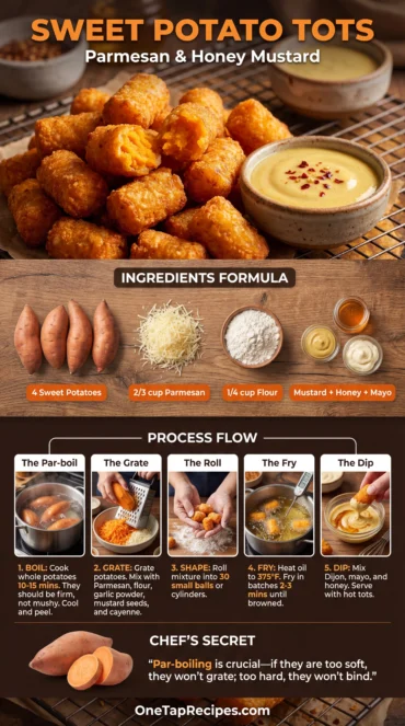 Sweet Potato Parmesan Tots