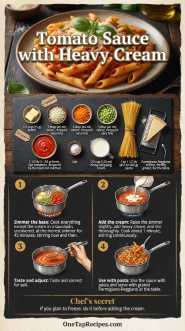 Tomato Sauce with Heavy Cream