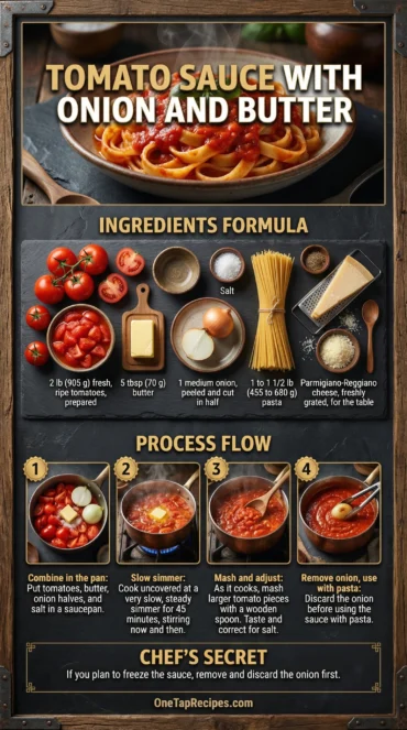 Tomato Sauce with Onion and Butter
