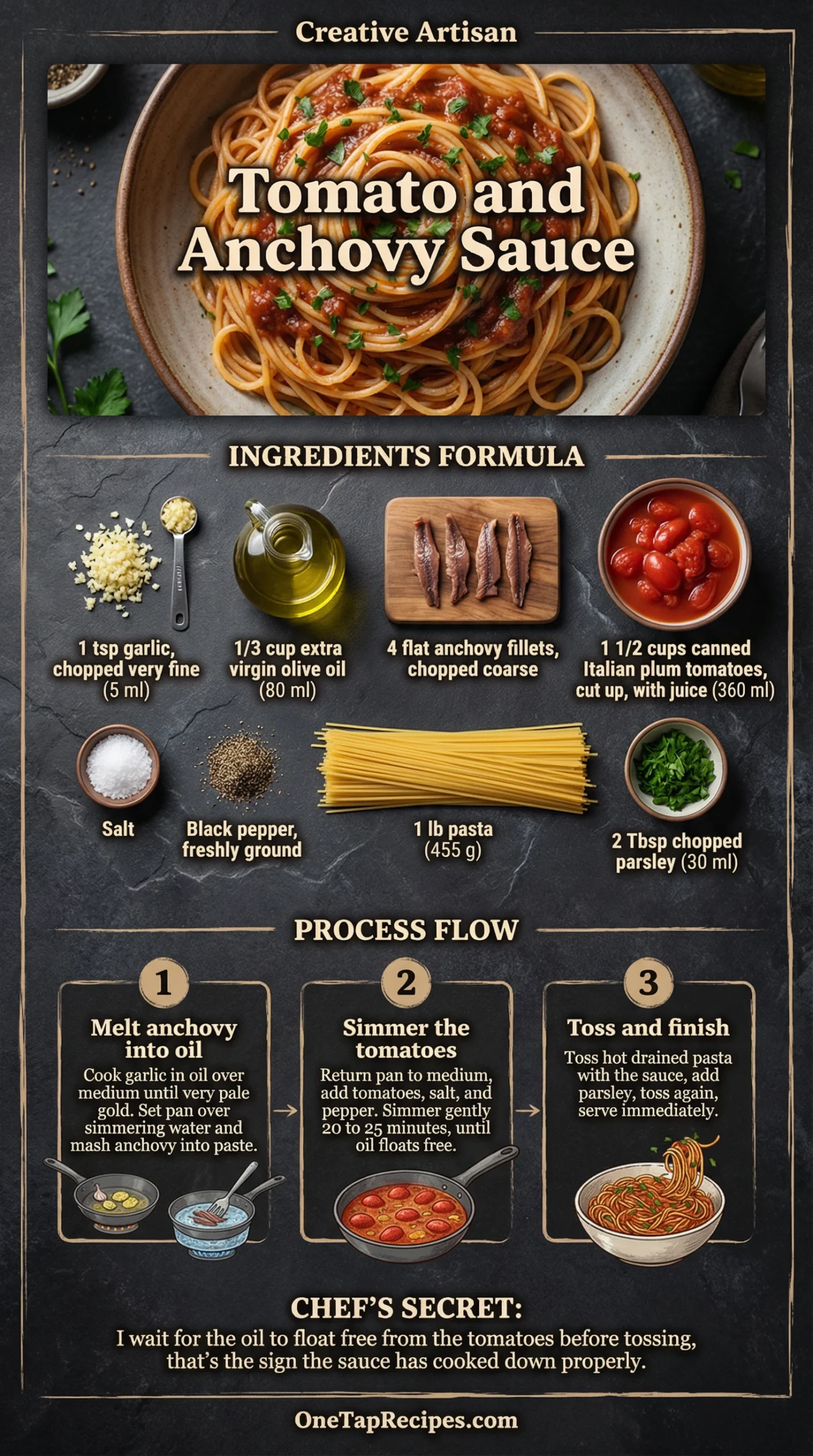 Tomato and Anchovy Sauce