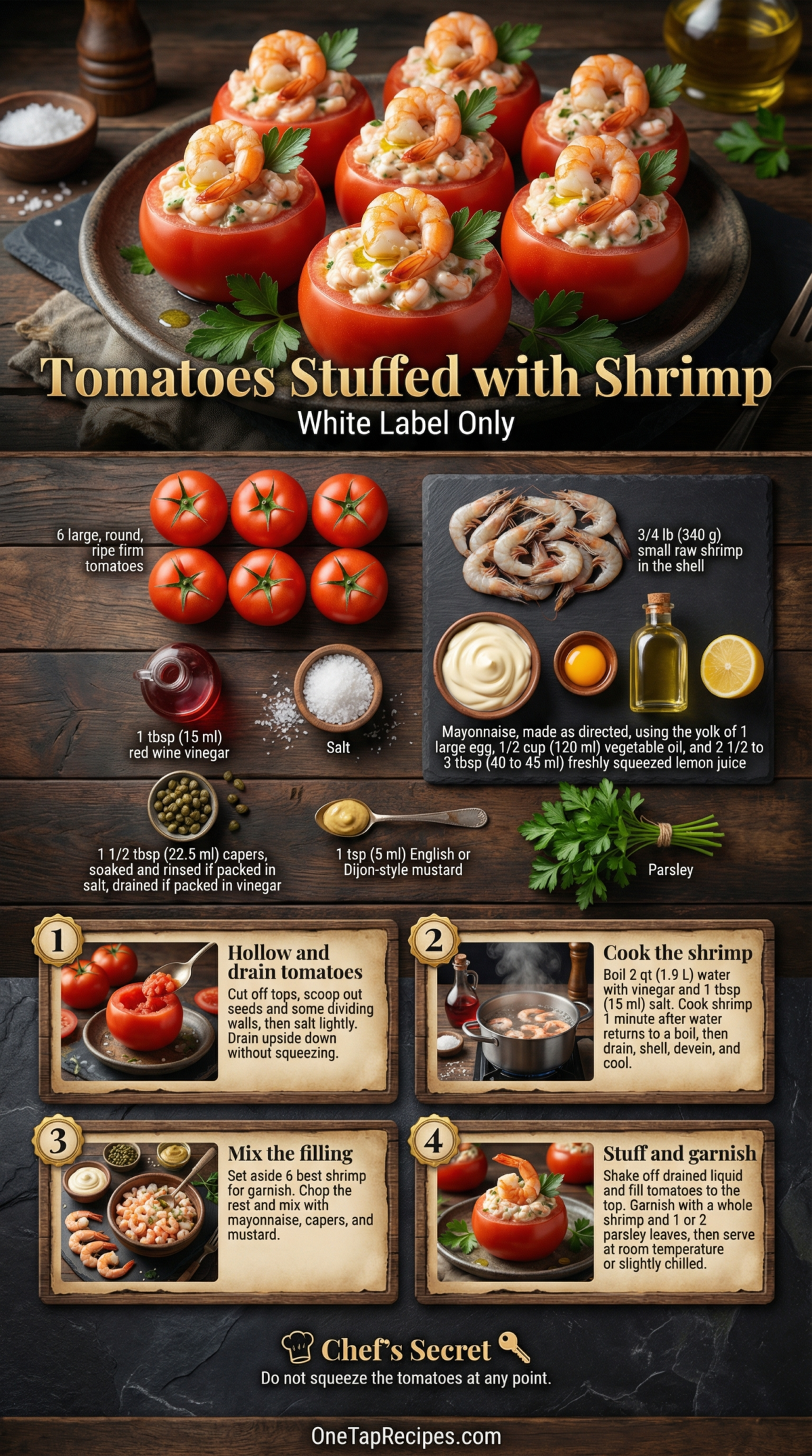Tomatoes Stuffed with Shrimp