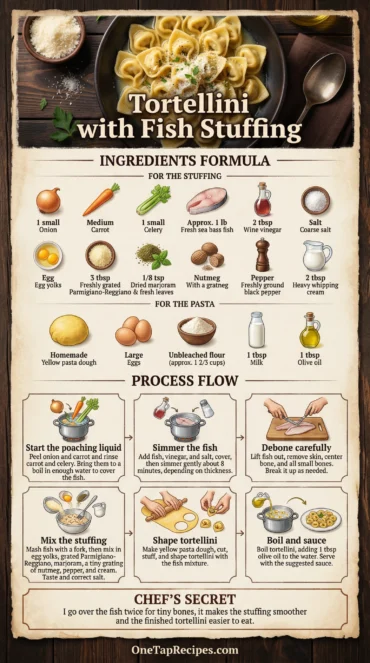 Tortellini with Fish Stuffing
