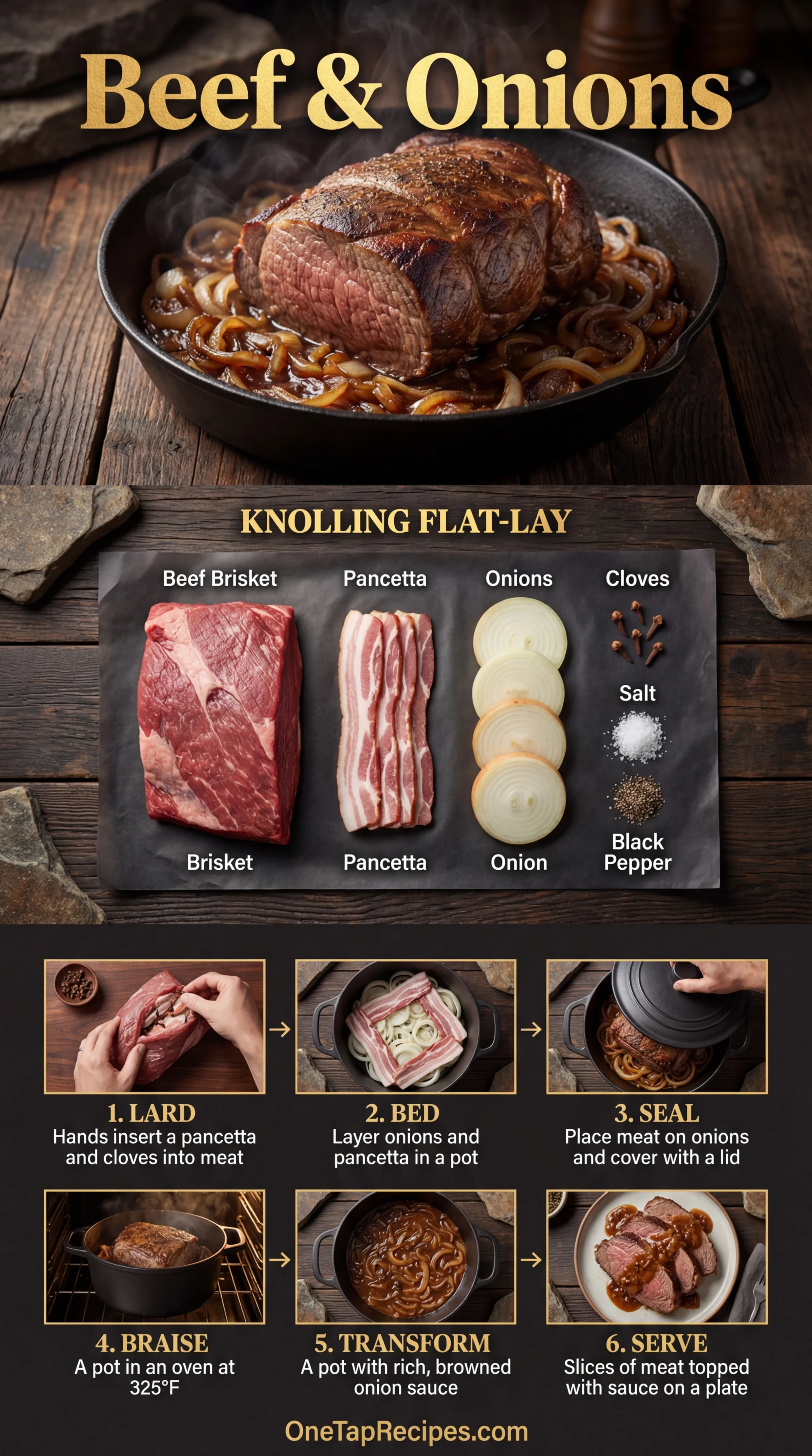 Beef Roast Braised with Onions