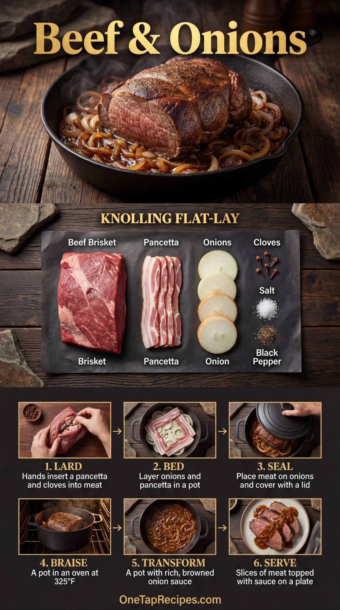 Beef Roast Braised with Onions