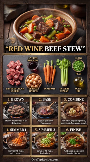 Beef Stew with Red Wine and Vegetables