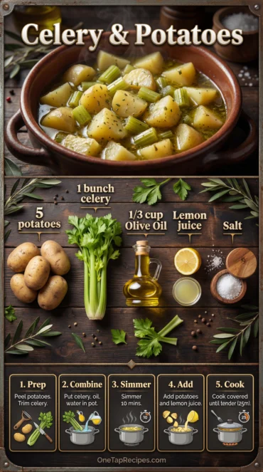 Braised Celery Stalks with Onion, Pancetta, and Tomatoes