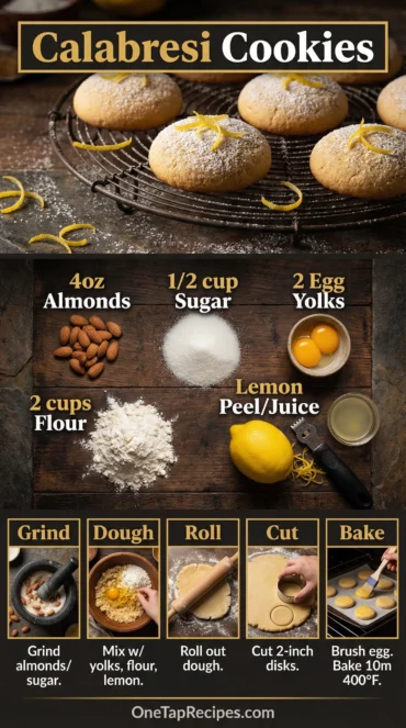 Calabresi (Almond and Lemon Cookies)