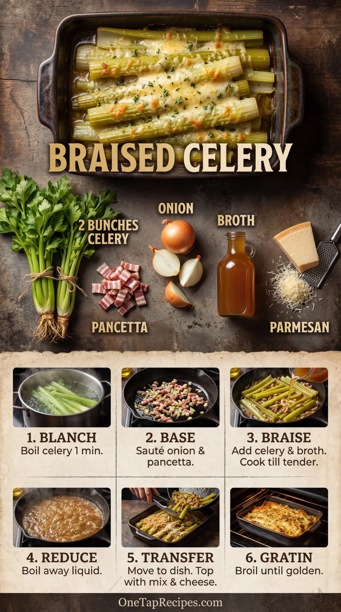 Celery and Potatoes Braised in Olive Oil and Lemon