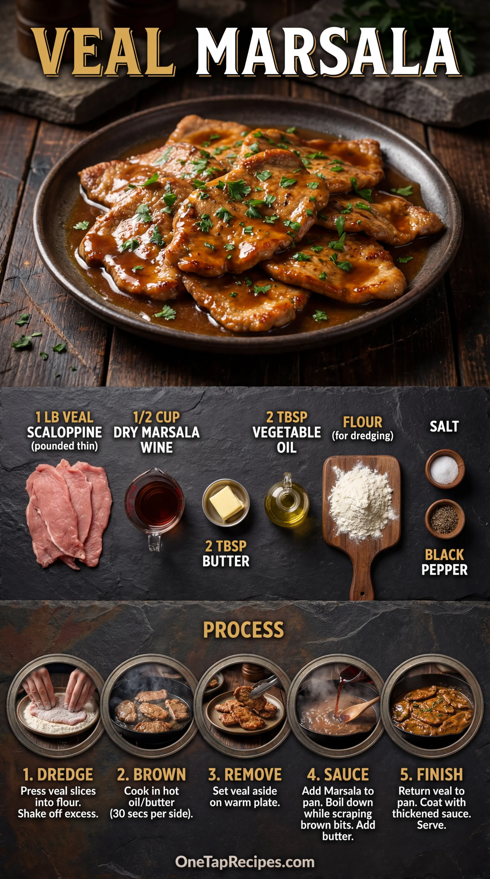 Classic Veal Scaloppine with Marsala
