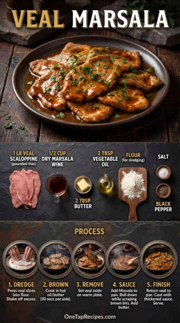 Classic Veal Scaloppine with Marsala