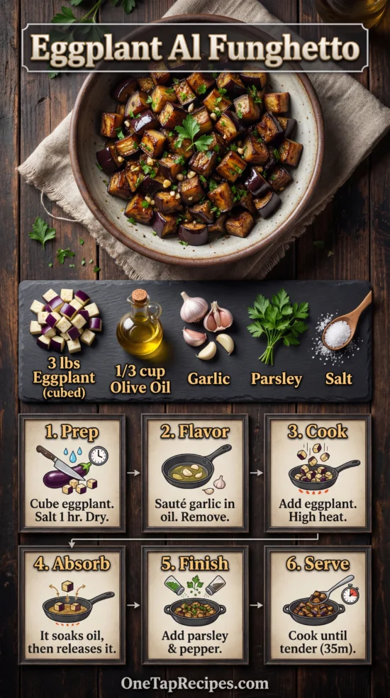 Eggplant Cubes, Al Funghetto