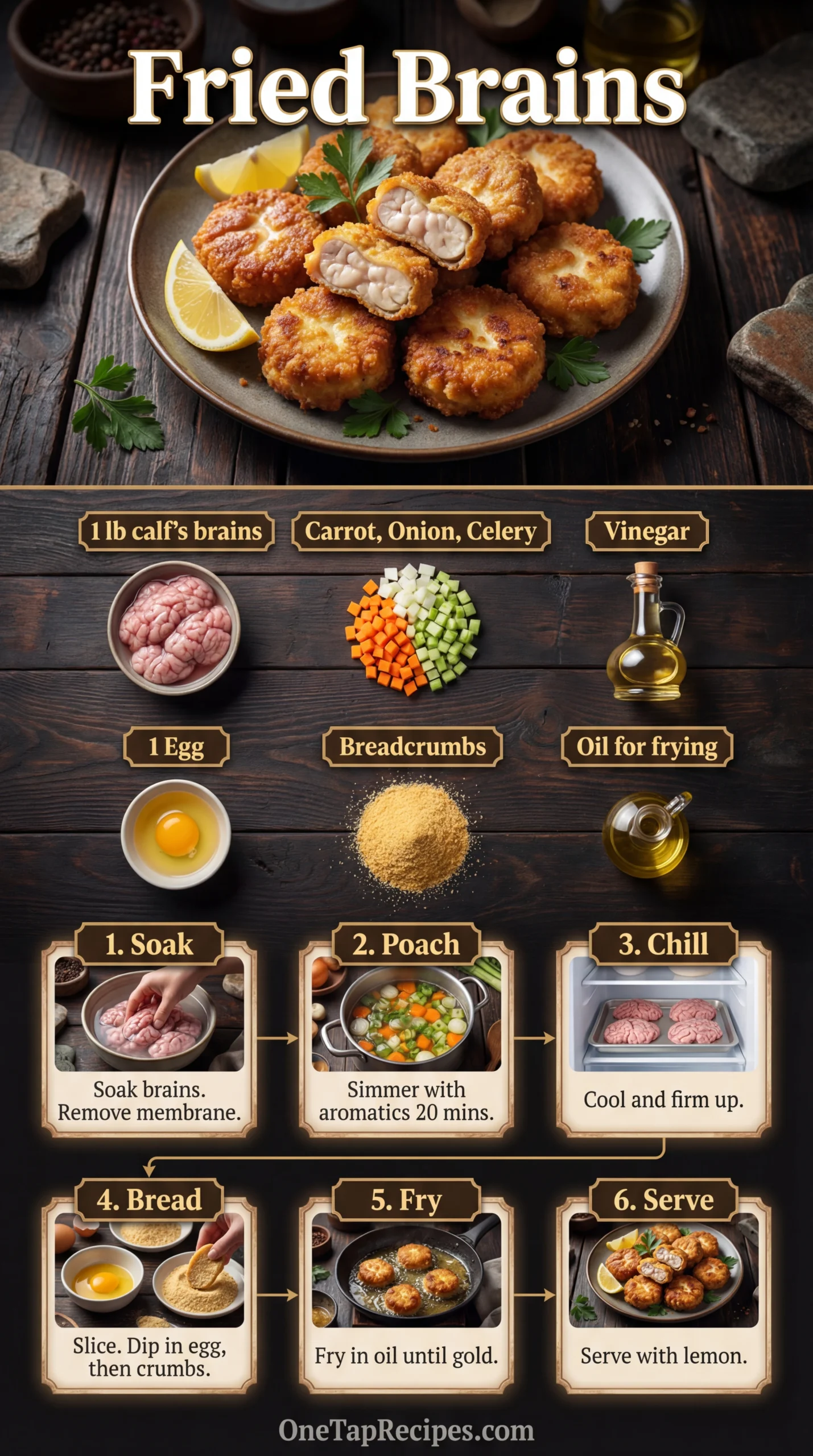 Fried Calf’s Brains (Cervella Fritte)