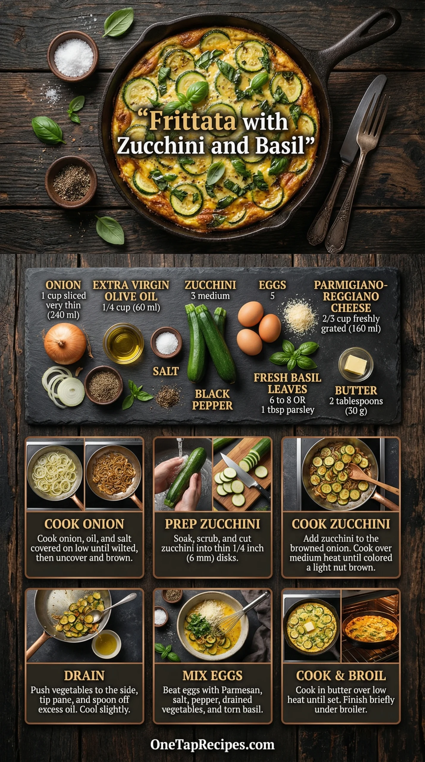 Frittata with Zucchini and Basil