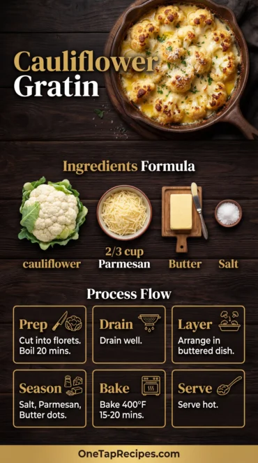 Gratinéed Cauliflower with Béchamel Sauce